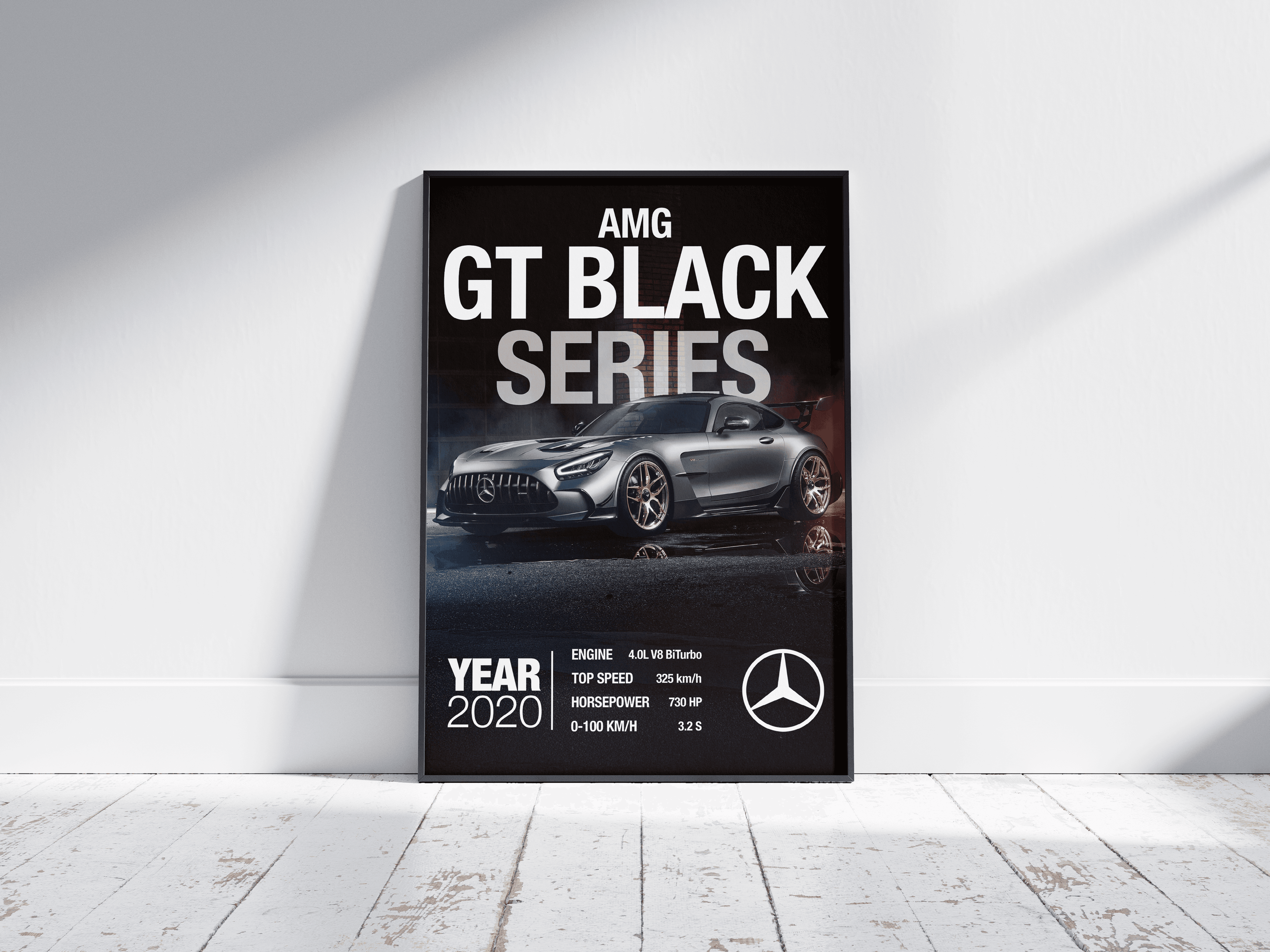 Mercedes AMG GT Black Series mockup