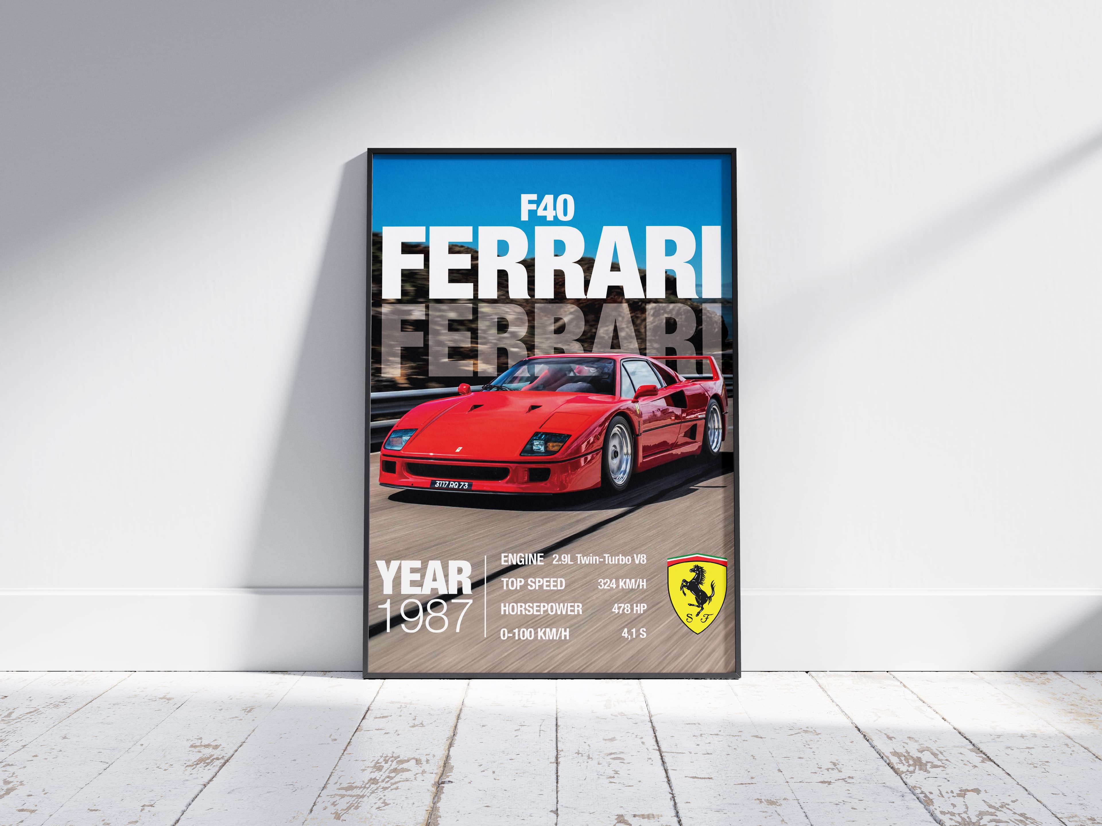 Ferrari F40 Classic mockup